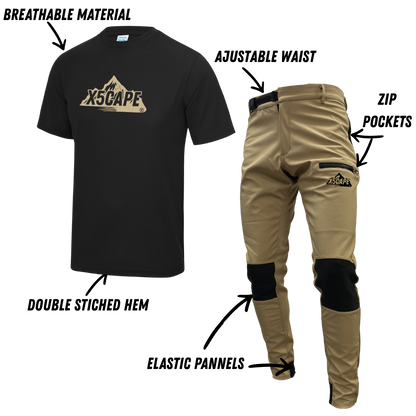 X5CAPE Rebellion Shortsleeve MTB Kit - Dessert Sand