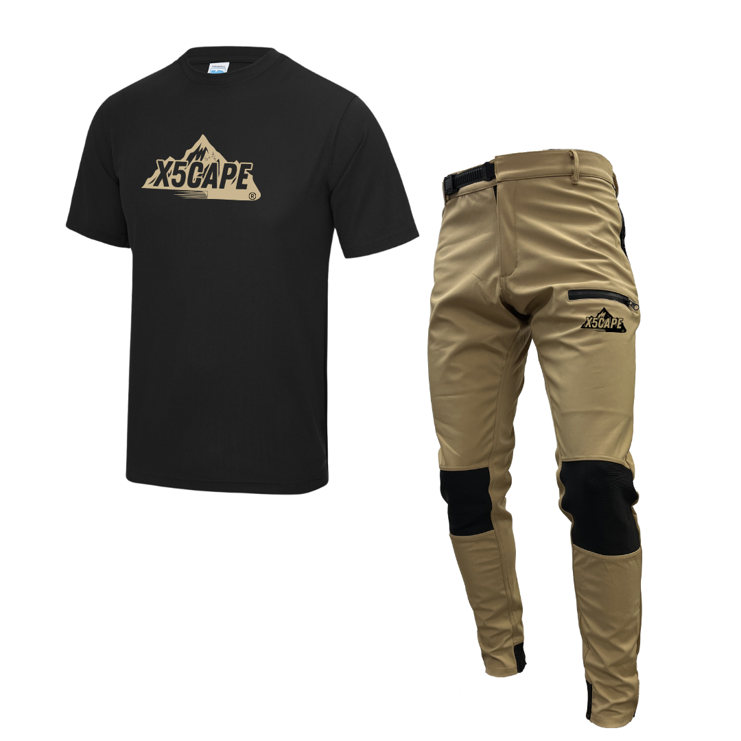 X5CAPE Rebellion Shortsleeve MTB Kit - Dessert Sand