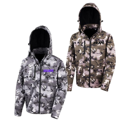 X5CAPE Camo Soft Shell Full Zip Jacket
