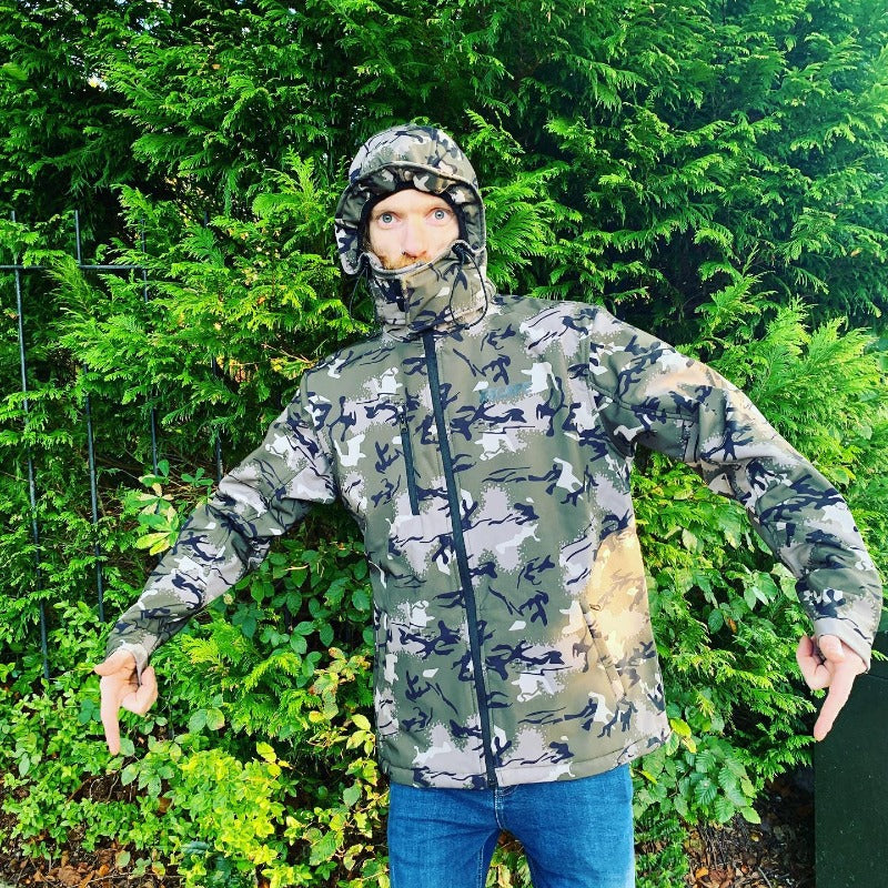 X5CAPE Camo Soft Shell Full Zip Jacket