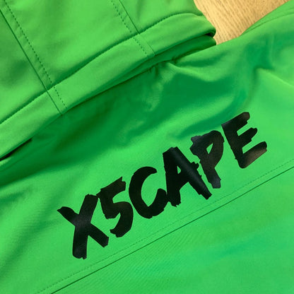 X5CAPE Customisable Green Soft Shell Full Zip Jacket