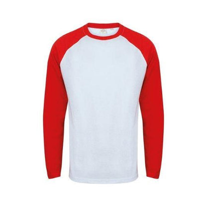 X5CAPE Customisable Skate Long Sleeve - Red & White-x5Cape