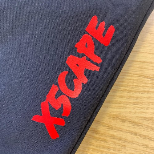 X5CAPE MTB Trail Pants - W28L31, Red Paint Logo-x5Cape