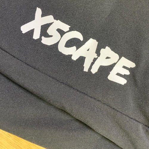 X5CAPE MTB Trail Pants - W40L32, White Paint Logo-x5Cape