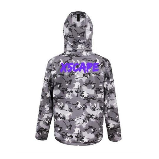 X5CAPE Snow Camo Soft Shell Full Zip Jacket-x5Cape