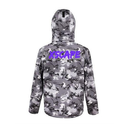 X5CAPE Snow Camo Soft Shell Full Zip Jacket-x5Cape