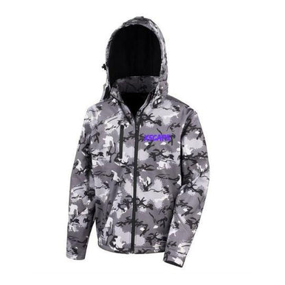 X5CAPE Snow Camo Soft Shell Full Zip Jacket-x5Cape